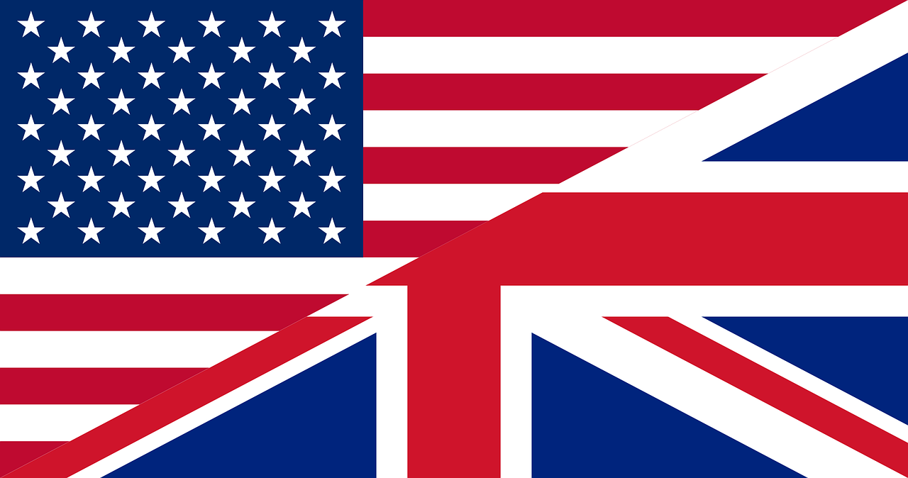 UK USA Language Flag