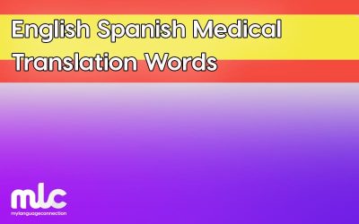 English Spanish Medical Translation Words